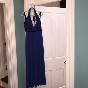 BCBG “Margarette” royal blue halter dress
